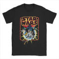 Retro Stars War Comic Men T Shirt Casual Tee Shirt Short Sleeve Crewneck T-Shirts 100% Cotton Summer Clothes.