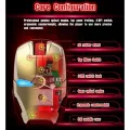 Mute Mouse 2.4Ghz Super Hero Computer Mouse Iron Man Wireless Mouse Led Battery Powered Optical Gaming Mice with Nano USB Receiver 1600DPI Silent Mouse for Notebook, PC, Laptop. 