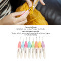 Crochet Hook Set Light Colorful 8 Pieces Yarn Knitting Hook for Craft. 
