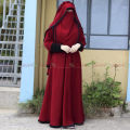 New attractive High-Quality Mohuya 4 Borkha Set, Dubai Charry Fabric Abaya Burqa, For Muslim Women. 