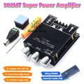 502MT Bluetooth 5.0 Super Base Amplifier Board with Acrylic Box Sell 2.0 Channel 2x50W Power Audio Stereo Amplifier Board AUX Bass Treble AMP similar ZK-502M CA-502MT ZK-502MT by Power Flash.