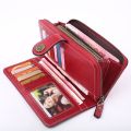 Women Wallets Long Leather Top Quality Card Holder Classic Female Purse Zipper Wallet For Women. 