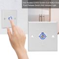 Metal Push Button for Access Control System and Door Unlock/Door Release/ Exit Button Switch Wall Push Button Flush Mounted Wired Release Switch. 