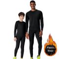 Winter Men's Clothing Thermal Underwear Second Skin Compression Tights Solid Color Fitness Base layer ultralight Track suit kids. 