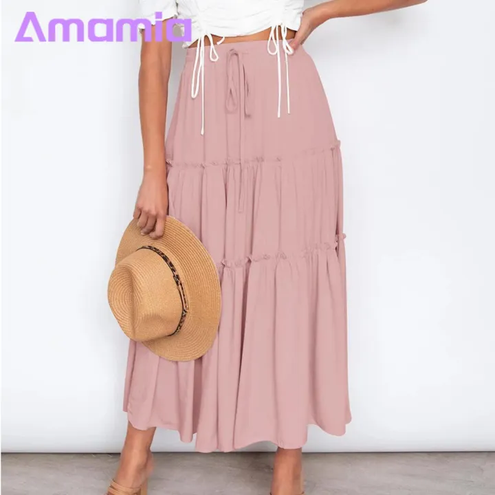 Amamia%20A-Line%20Skirt%20Pleated%20Design%20Women%20Summer%20Casual%20Beach%20Skirt%20-%20Image%208