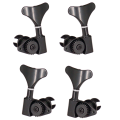 4Piece Sealed Bass Tuners Machine Head Tuning Key Pegs Set 2L 2R Vintage for Guitar Bass Replacement Parts. 