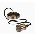 Hanging Ceiling Light Fitting E-27 Retro Style Color Bronze - Lamp Holder. 