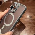 Original Pink Frosted Matte Magsafe Magnetic Candy Color Case for iPhone 15 14 13 12 11 Pro Max Plus Armor Transparent Cover. 