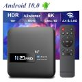 H20PRO Android 10.0 TV Box Allwinner H616 With Voice Assistant 2.4 5.8G Dual Wifi 100LAN Support 1080P Video 4K 3D Media player. 