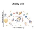 Wall Stickers for Boys Room Baby Nursary Room Decoration Cartoon Space Planet Astronaut Wall Decals Kids Bedroom Wallpaper Mural. 