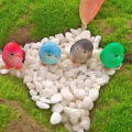 【In-demand】 4Pcs Cartoon Colorful Fly Bird Small Statue Miniature Figurine Ornament Mzea. 