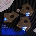 Metal Luminous Gas Green Flame Lighter Creative Gas lighter.