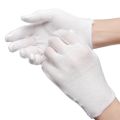 1Pair White Cotton Gloves Labor Protection Gloves for Jewelry Appreciation Thin Medium Cleaning Gardening Etiquette Supplies. 