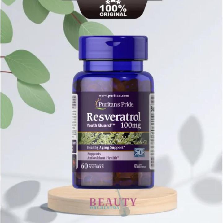 Puritan's Pride Resveratrol 100 mg - 60 counts