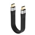 ZOROOM 4K USB-C 3.1 Gen 2 Cable 10G Emark Chip Short Type C USB-C to USB-C Video Sync Charger Cable PD 60W 4K Video.