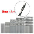 100/50pcs Titanium Coated HSS High Speed Steel Drill Bit Set Tool Fullhouse. 