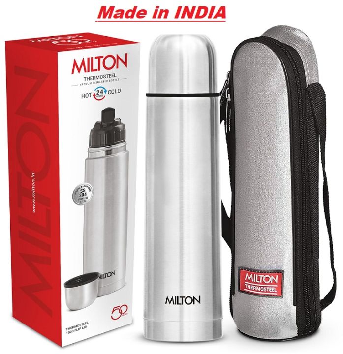 MILTON Thermosteel Flip Lid Flask-750ML (Made in India)