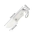 Camping Mini Foldable Knife D2 Steel Knife Mini Portable Sharp Open Box Knife Keychain Pendant Camping Jackknife. 