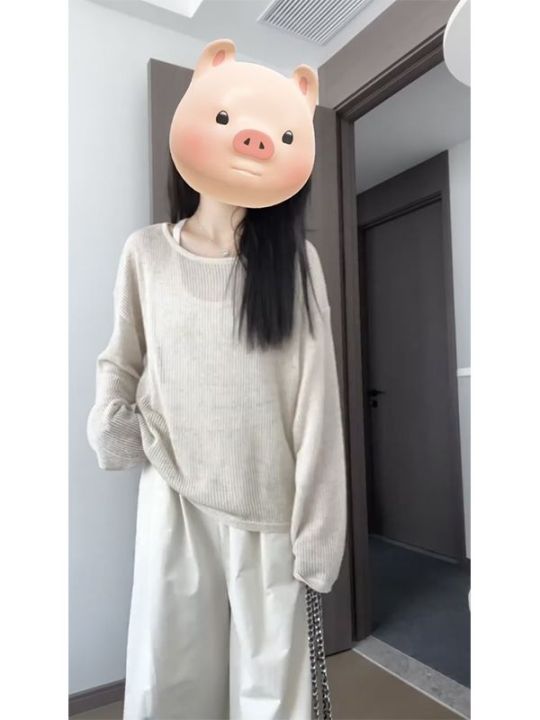 Idle%20Style%20Korean%20Style%20Small%20Knitted%20Blouse%20Suit%20Women's%20Summer%20Bra%20Top%20Design%20Sense%20Hollow%20out%20Coat%20Top%20-%20Image%205