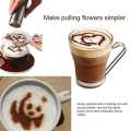 16pcs/Set Coffee Prinitng Mold DIY Plastic Coffee Foam Spray Template Cappuccino Coffee Decoration Stencil. 