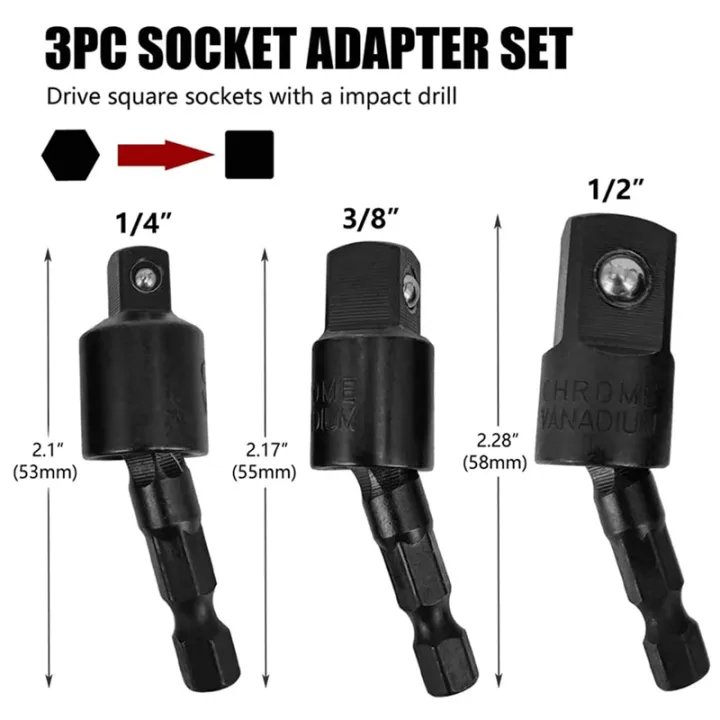 6PC%20Wobble%20Socket%20Adapters%20Universal%20Joint%20Swivel%20Socket%20Set,%201/4%20Inch%20Hex%20to%201/4%203/8%201/2%20Square%20Socket%20Drives%20-%20Image%205