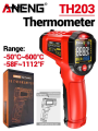 ANENG TH202/TH203 Infrared Thermometer -50~600℃ Industrial Grade Smart Temperature VA Reverse Color Screen Pyrometer Tester.
