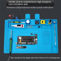 1 PCS Repair Pad Anti Static Magnetic Electronic Repair Work Mat for Workbench,Cell Phone Laptop Repair. 