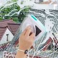 Double Side Glass Wiper, Magnetic Window Cleaner Triangular Design ,Home Window Glass Cleaning Tool For Single Glazing Window. 