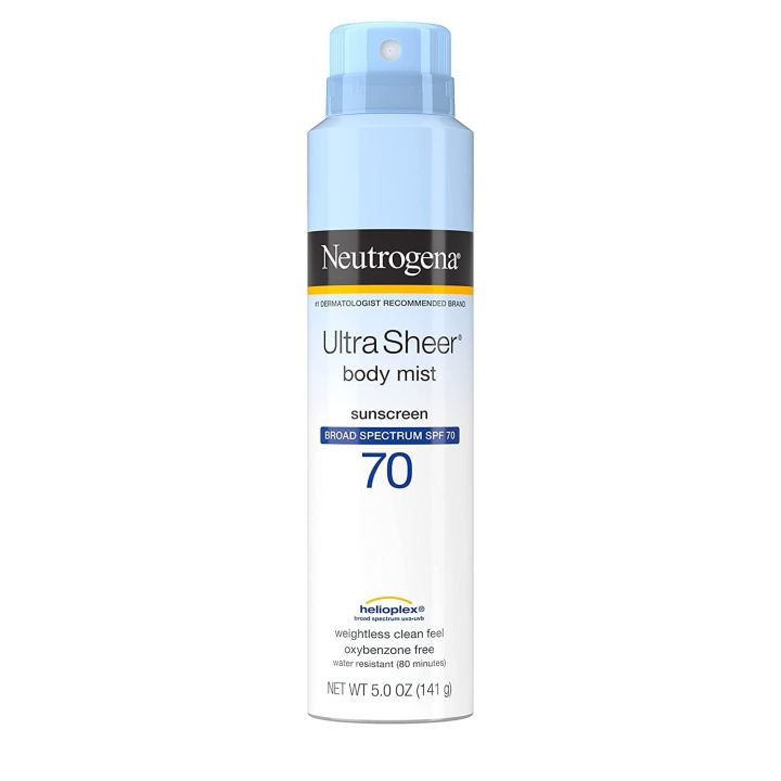 Neutrogena Ultra Sheer Body Mist Sunscreen SPF 70, 141g