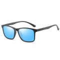Square Polarized Sunglasses Lens Vintage Eyewear Accessories Black Grey Sun Glasses For Men/WomenBrand Unisex Retro TR90. 