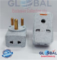 3 pin round plug,15 amp Multi Plug 15A 3-Pin Universal Socket Conversion Heavy Duty 1pcs. 