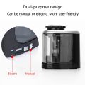 Electric Pencil Sharpener Auto-Stop Auto-Exclusion, Battery-Powered for School & Office. 