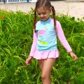 Cheap Swimsuit Girls Two-pieces Fashion Swimsuit For Girls Summer Beach Wear Children Bathing Suit Baby Biquini Swimming Suit.