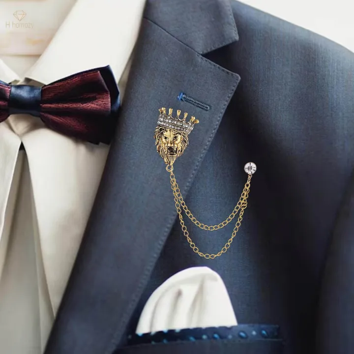 Men's%20Crown%20Brooch%20Pins%20Hanging%20Chain%20Brooch%20Jewelry%20Breast%20Pins%20Fashion%20Suit%20Pin%20Suit%20Stud%20Lapel%20Pin%20for%20Boyfriend%20Career%20Suit%20Hat%20Coat%20Tie%20-%20Image%202