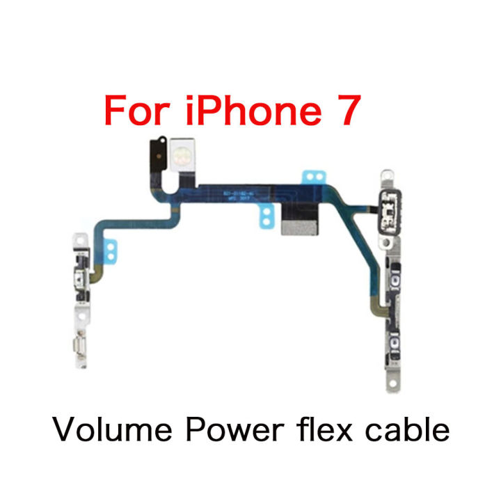 Volume%20Button%20Flex%20Cable%20For%20iPhone%207%207P%208%20Plus%20X%20XR%20XS%20Max%20Mute%20Switch%20Repair%20Replacement%20-%20Image%204