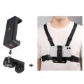 Chest Mobile Mount Strap for mobile smartphone and action camera vlogging. 