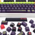 EVA 13 GMK 135 Keys Anime Mechanical Keyboard PBT Keycaps XDA Profile DyeSubbed Colorful Gaming Custom Key Caps.