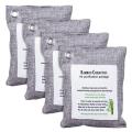 Activated Bamboo Charcoal Bag Odor Remover 200gx4, Air Purifying Bags for Home, Car, Closet, Shoes. 