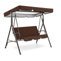 Sunshade for Swing Pew 2/3 Seater Garden Swing Chair Cover Polyester Taffeta Waterproof Canopy Tools C. 