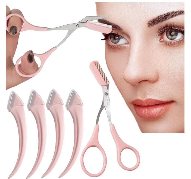 Small Eye Brow Razors Eyebrow Trimming Scissors