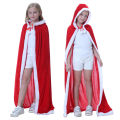 Christmas cape, children, adults, Little Red Riding Hood, costume, red cape, cosplay, show costume. 