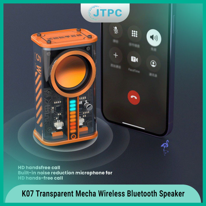 K07%20Transparent%20Mecha%20Wireless%20Smart%20Bluetooth%20Speaker%20Sound%20Light%20Rhythm%20Subwoofer%20TWS%20Stereo%20Cyberpunk%20Music%20Center%20Hands-Free%20Call%20-%20Image%207