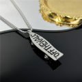 Cross-border European and American hip-hop titanium steel necklace men's tide versatile pendant retro personality accessories women's long sweater chain pendant.