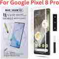 For Google Pixel 8 Pro (A+ GRADE) Premium UV Tempered Glass Screen Protector Curved with Liquid Glue and UV Light -Transparent Clear. 