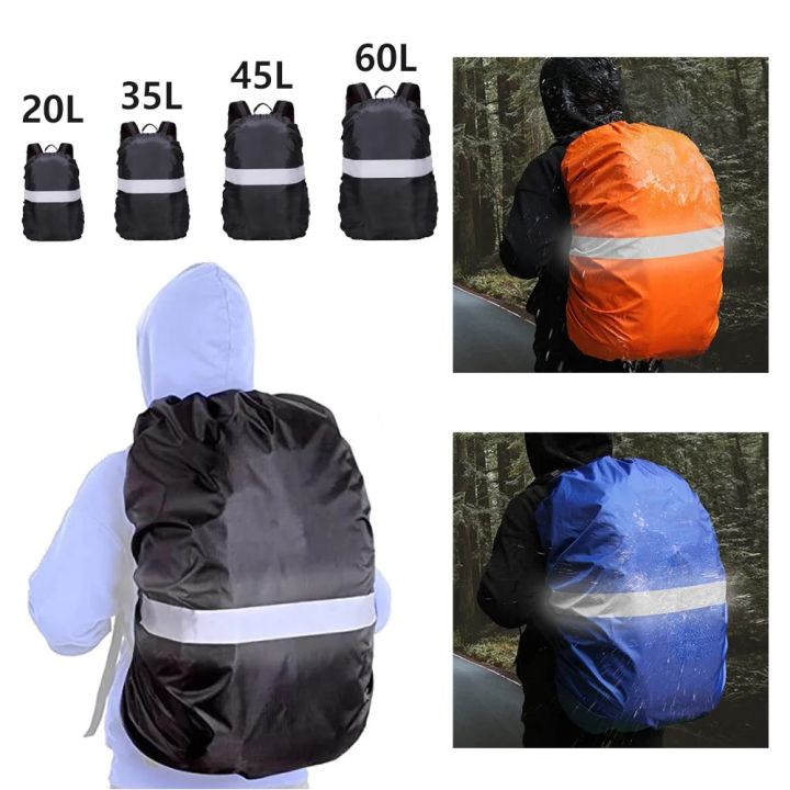 Waterproof Backpack Rain Cover Reflective with Strap 15L-65L Rucksack ...