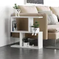 Sofa Side Table | End Table | Books Storage | Bedside Table | Side Table Book Shelf | Storage Rack | Modern Books Shelf | Open Showpiece Shelf | (Model: CSS111). 