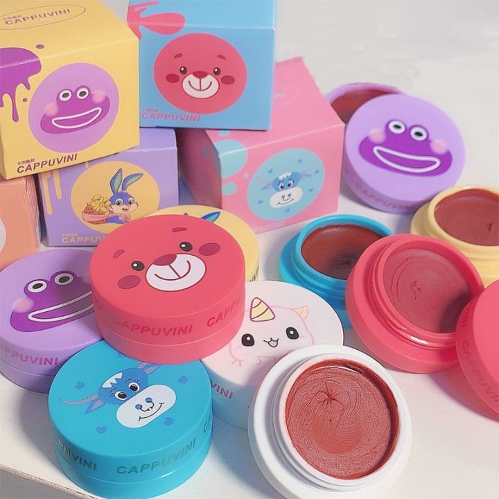 Cute Cartoon Lipstick Velvet Matte Lipstick Waterproof Nude Lip Gloss Long Lasting Women Lip Tint Mud Cosmetics