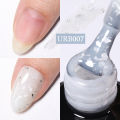 UR SUGAR 7ml Rose Gold Reflective Glitter Rubber Base Gel Nail Polish Sparkling Glowing Semi Permanent Nail Art UV Gel.