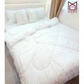 MAMU Plain White Duvet Filler Comforter Hotel Kumot queen Comforter single double thick comforter. 