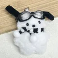 New Hoodie Pochacco Anime Sanrio Plush Keychain Cute Scarf Pochacco Children Car Pendant Keyring Kawaii Girls Bags Keychains Toy. 